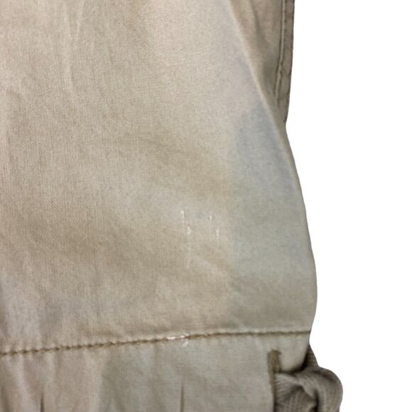 Old Navy Capri Pants Women's Size 14 Tan Wide Leg Low Rise Flat Front Outdoor - Picture 14 of 16